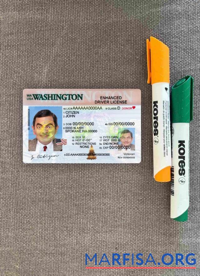 Blank USA Washington DL photolook real example